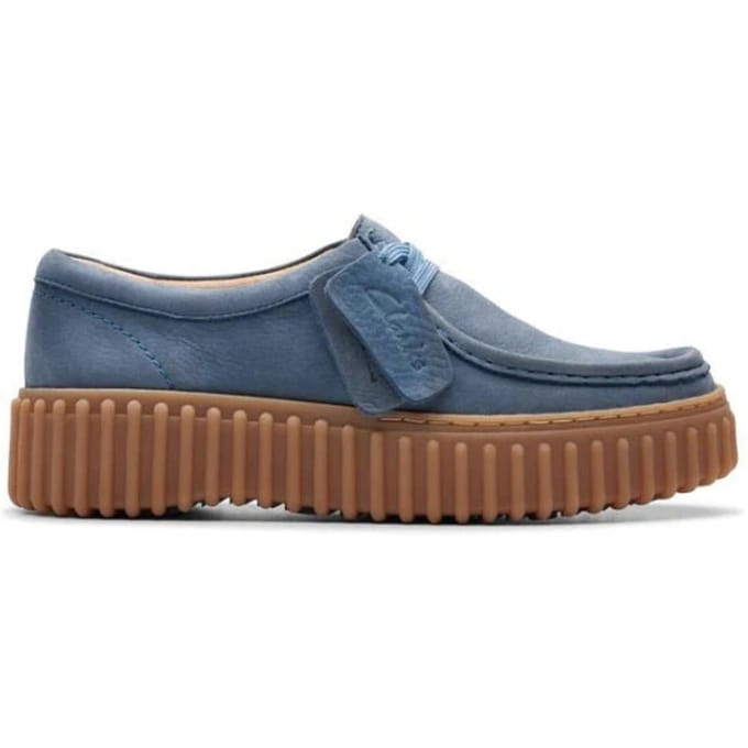 Clarks Torhill Bee - dames veterschoen - Blauw - maat 35.5 (EU) 3 (UK)
