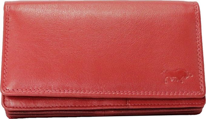 Leren Dames Portemonnee Rood Leer - Ideale Dames Portemonnee Rood Leer - 18 Pasje