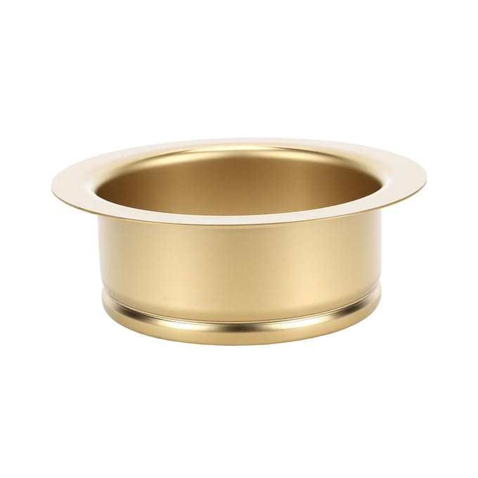 Keukenafvoer Flens Goud Geborsteld Roestvrij Staal Afvalverwerker Flens met Pakking voor 114mm Spoelbakopening beige