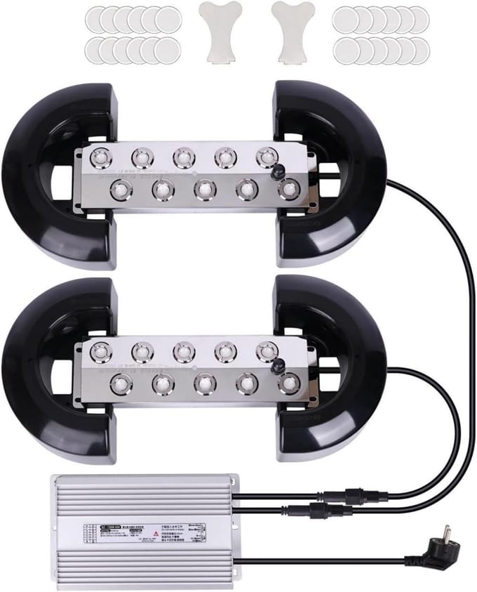 Mist Maker - Water Verdamper - Decoratieve Nevel - 20 Spraykoppen - 14 L/u - Zilver