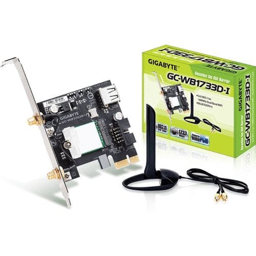 Gigabyte GC-WB1733D-I netwerkkaart & -adapter WLAN / Bluetooth 1733 Mbit/s Intern