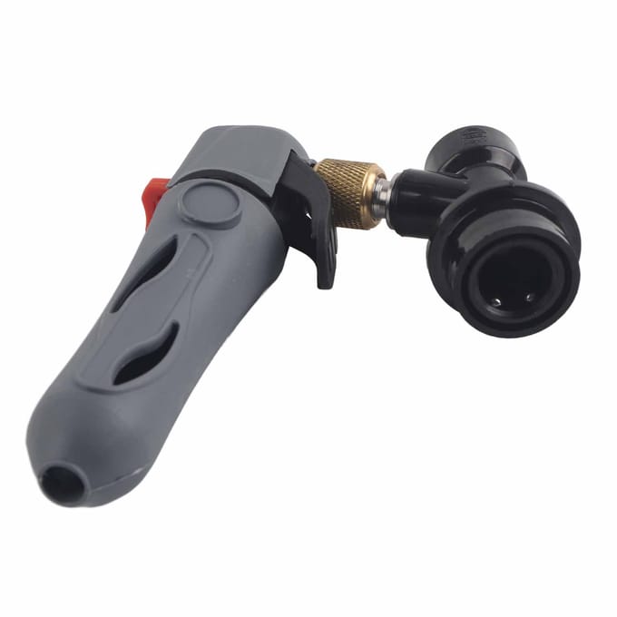 Fustlader CO2-injector Tapbierdispenser   Kogelkoppeling voor Zelfbrouw Soda Ventiel Grijs grijs