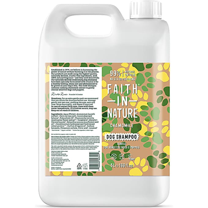 Faith in Nature Kamille Honden Shampoo - 5L