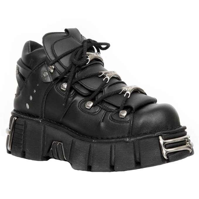New Rock Unisex veganistisch lederen gotische laarzen - M-106-VS1