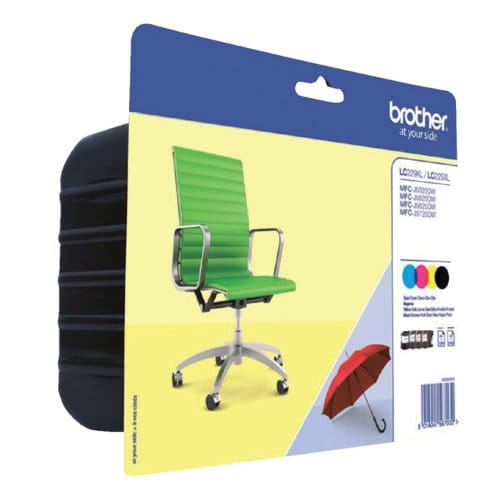 Brother Inktcartridge LC229XLVALBP Origineel Combipack Zwart, Cyaan, Magenta, Geel LC229XLVALBP