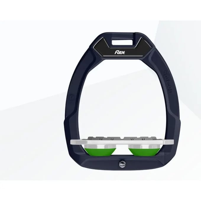 Veiligheidsstijgbeugels Plat Grip Bruin/Grijs/Groen Flex-On Safe-On