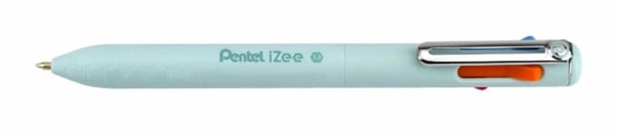 Pentel iZee 4-kleuren balpen lichtblauw