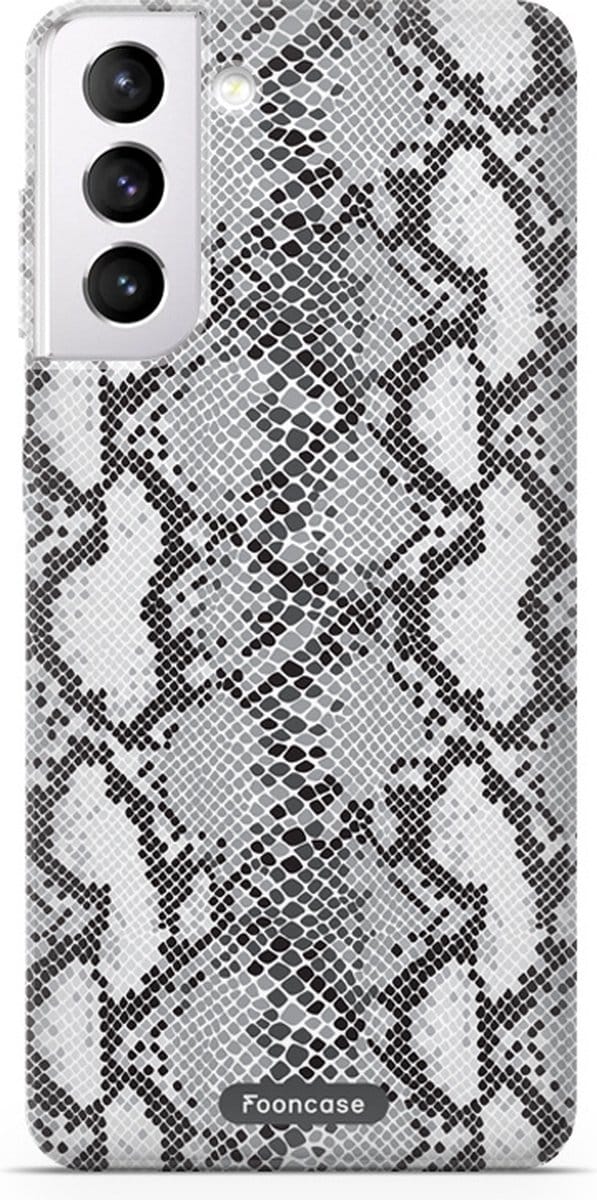 Fooncase Hoesje Geschikt voor Samsung Galaxy S22 Plus - Shockproof Case - Back Cover / Soft Case - Snake it / Slangen print