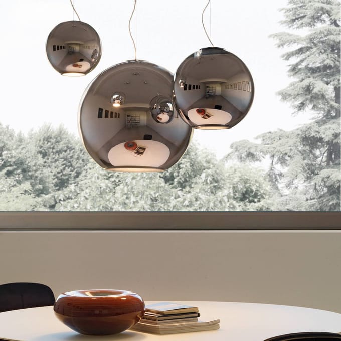 Fontana Arte Design-hanglamp GLOBO DI LUCE - diameter 20 cm