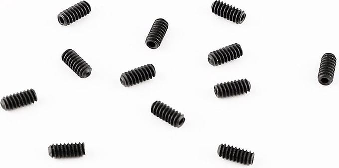 Saddle Height screws, American Series Strat '86-'07, 1/4, zwart, 12 pcs