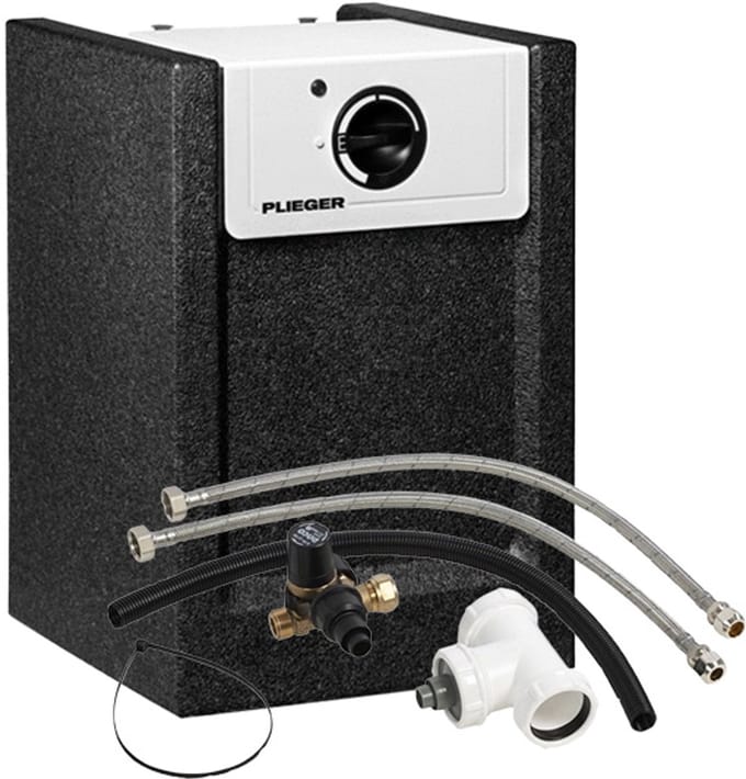 Plieger Boiler 15 Liter – Koperen Ketel – Close-In met aansluitset
