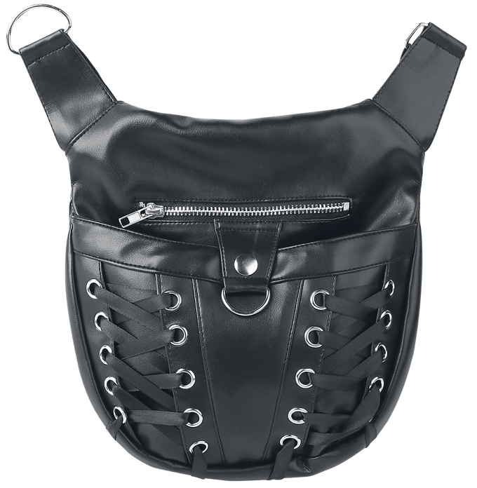 Poizen Industries - Gothic Handtas - Corset Bag - voor Vrouwen - zwart