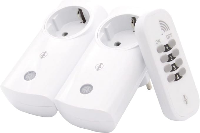 Draadloze Smart Home Power Tussenstekker Zender IP55 tot 2300 Watt