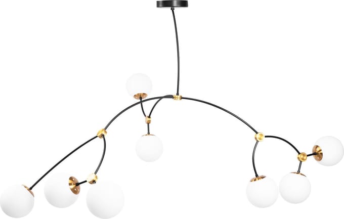 Toolight App1673-8Cp Hanglamp Zwart 100X100X50Cm