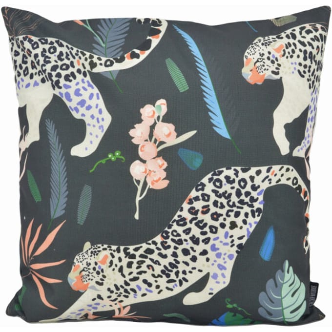 Gek op kussens! Sierkussen luipaard outdoor | 45 x 45 cm | katoen/polyester