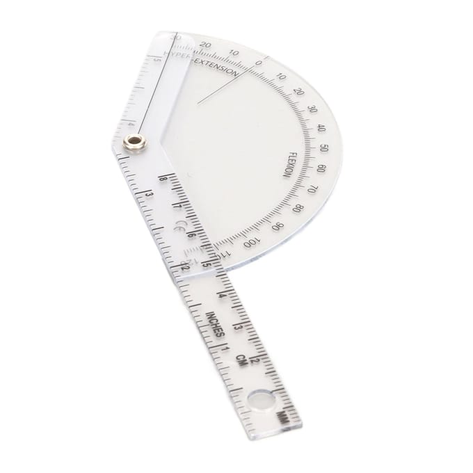 Rapporteur orthopédique transparent et précis, règle d'angle orthopédique à 120 degrés