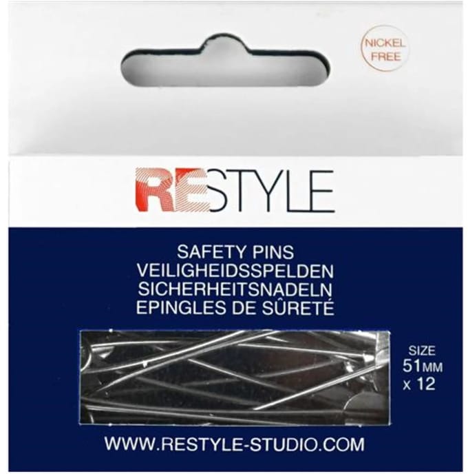 Veiligheidsspelden 51 mm, 12 stuks
