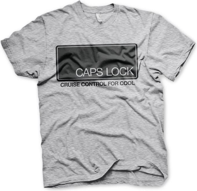 Hybris CAPS LOCK Cruise Control For Cool T-shirt, grijs gemêleerd
