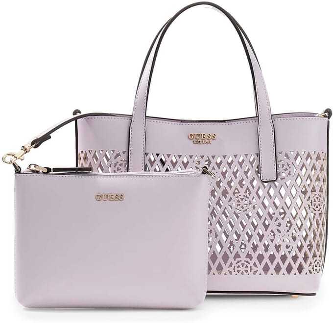 GUESS handtas schoudertas Letty 2 In 1 Mini Tote Lilac paars