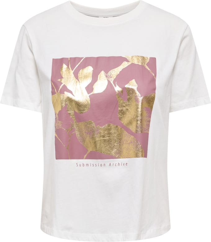JDY Lima SS Print T-shirt Dames - Maat S