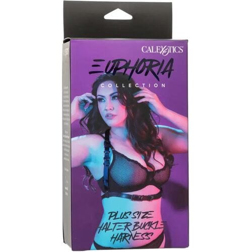 CalExotics Euphoria Halter Gesp Harnas - Plus Size