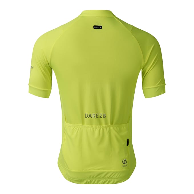 Dare 2B Heren Lightning Korte Mouwen Fietsshirt (Fluo Geel)