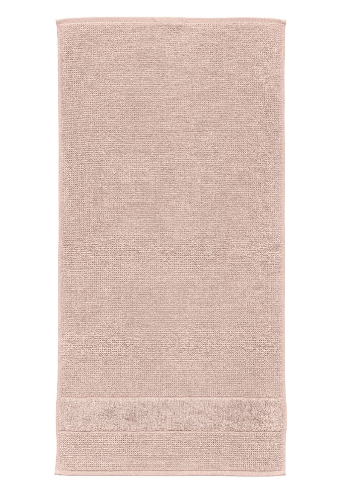 Handdoek, set van 4 stuks, 50 x 100 cm, zacht roze - SCHIESSER Home 50*100