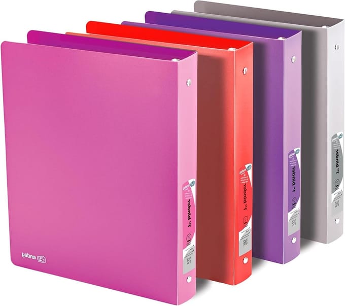 Poly 3 Ring Binder - Ordner Ringband - Project Organisatie - Scheurvast - 1 inch - Transparant