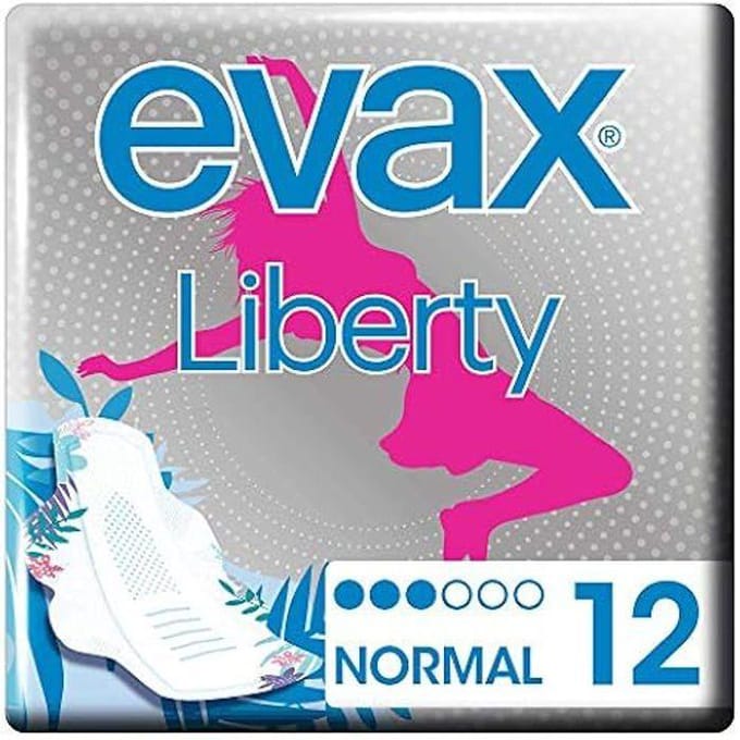 Evax Liberty Normale Hygiëne-inlegkruisjes met Flapjes 12 Stuks