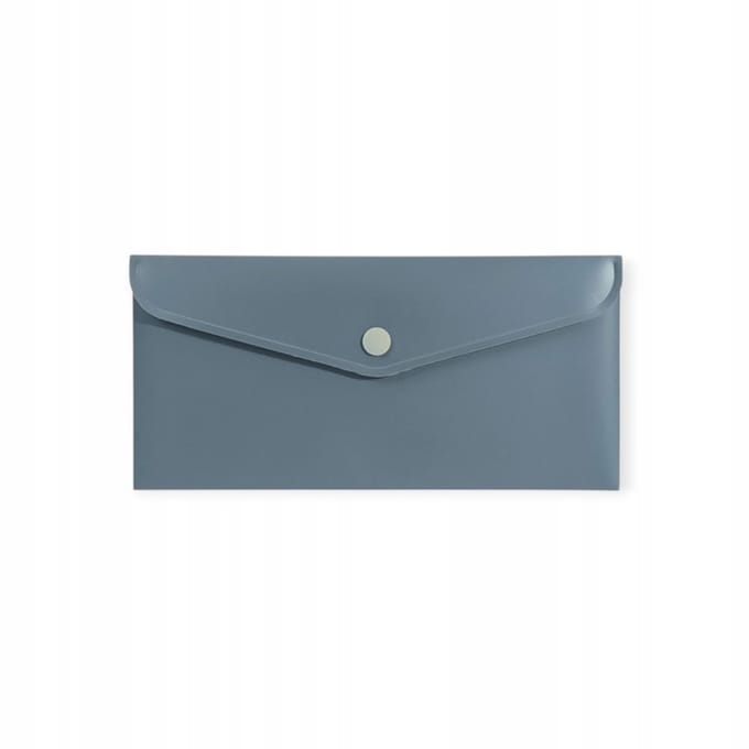 Biurfol DL envelop map met drukknoop, soft touch, grijs