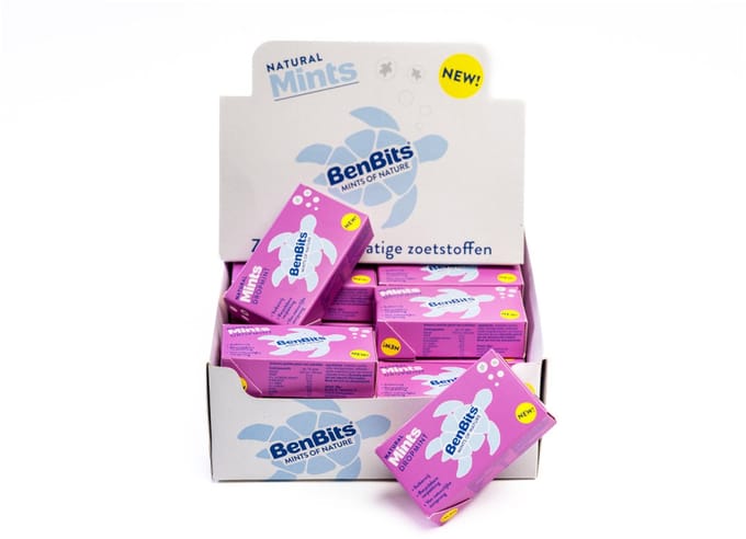 BenBits - Dropmint Mints Voordeelverpakking - Suiker en Plastic vrij - 24x