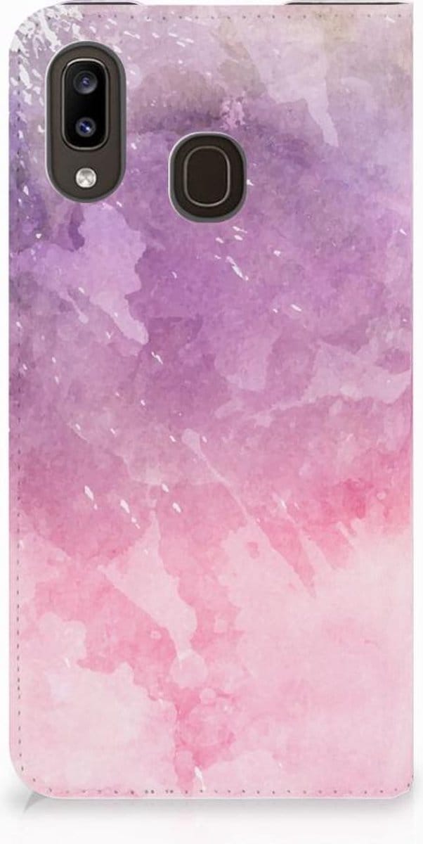 Bookcase Samsung Galaxy A30 Pink Purple Paint