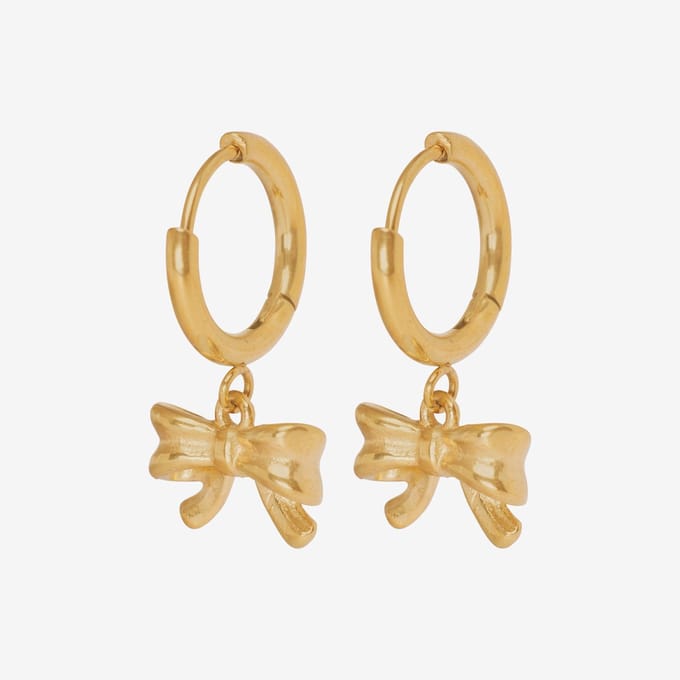 Essenza Bow Earrings Gold