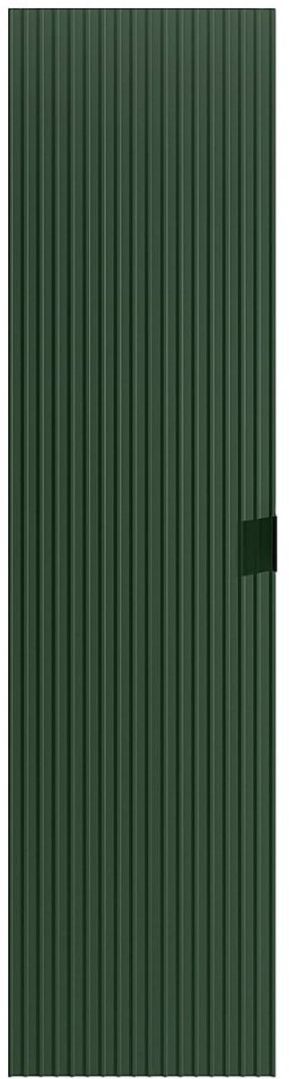 Vente-unique Hangmeubel voor badkamer geribbeld - Mat groen - H140 cm - ZEVINI