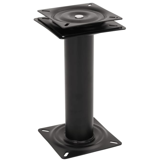 vidaXL - Bootstoelpoten - 2 - st - met - 360° - draaiplateau - staal