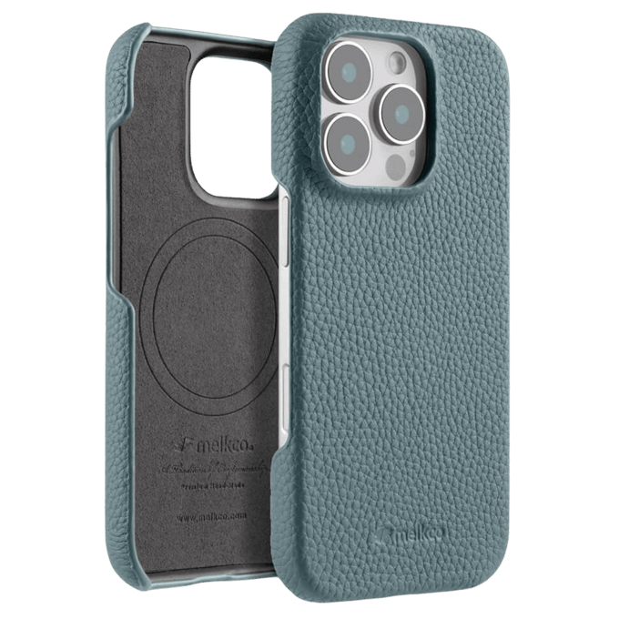 Melkco Apple iPhone 16 Pro Max Leather MagSafe Cover Blauw