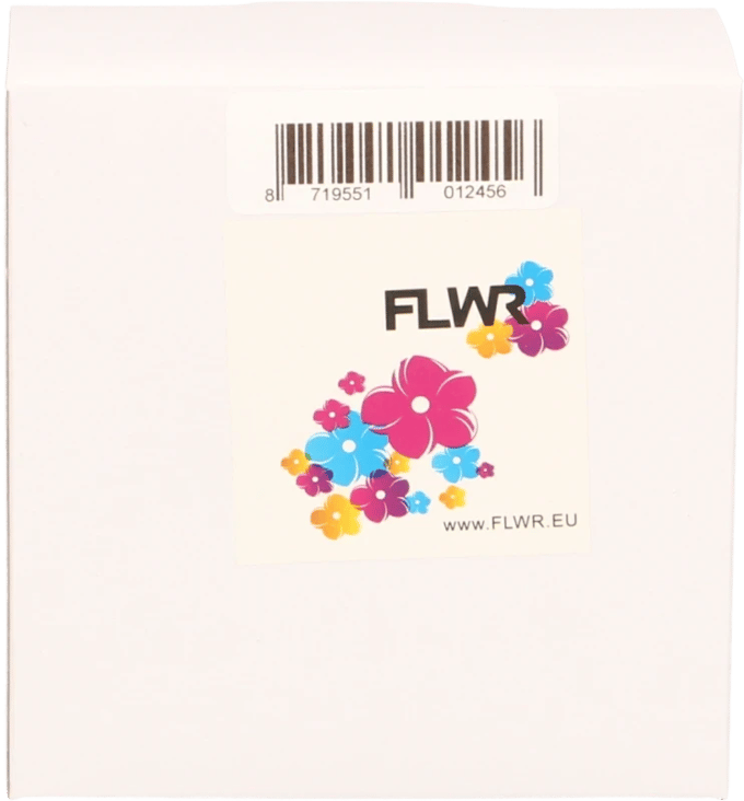 FLWR - Labelrol / DK-22214 / Wit - geschikt voor Brother