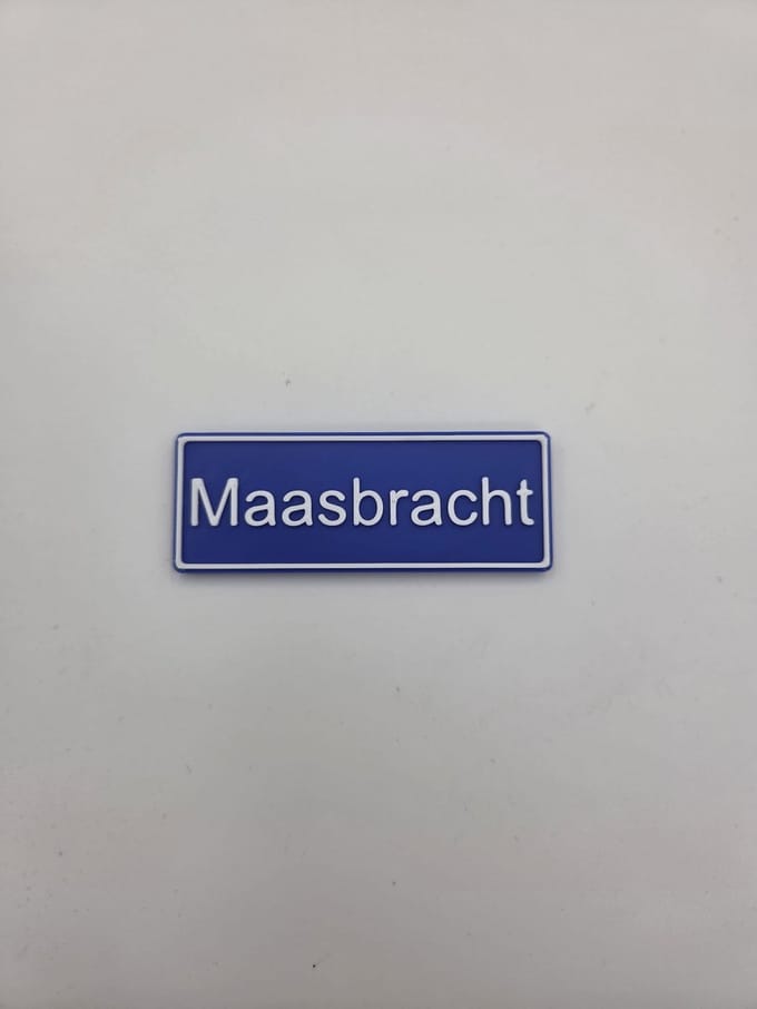 Koelkast Magneet plaatsnaam 8 X 3 CM Maasbracht
