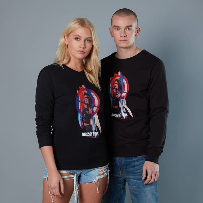 Huntress With Target Unisex Birds of Prey Sweatshirt - Black - S