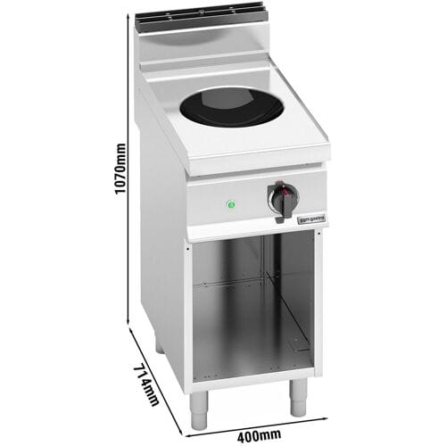 GGM Gastro Induktionswok - 3,5 kW Zilver