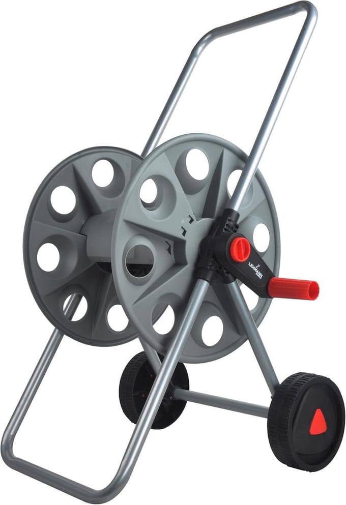 Slangwagen - Slanghouder Haspel - Tuinslang Opbergen - Stalen Frame Constructie - 46x44x75 cm
