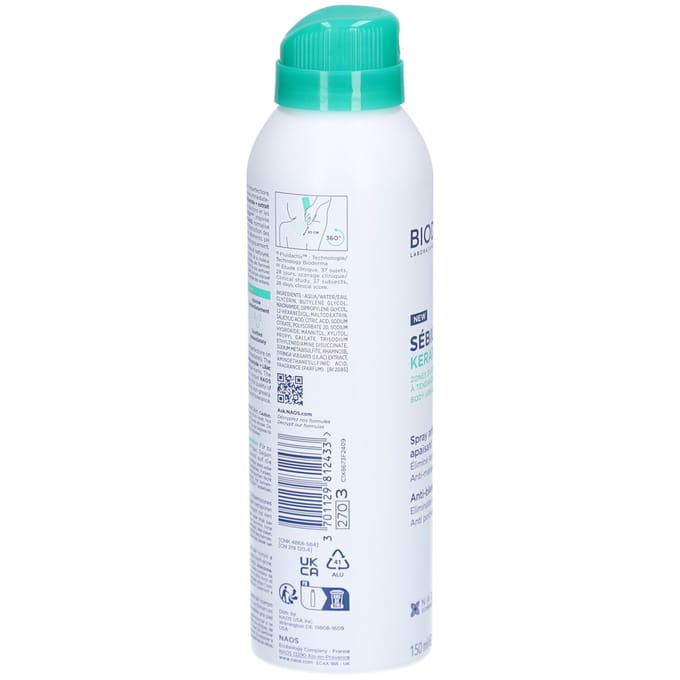 Bioderma Sebium Kerato+ Body Acne Spray for Body Spots, Redness and Post-Acne Marks 150ml