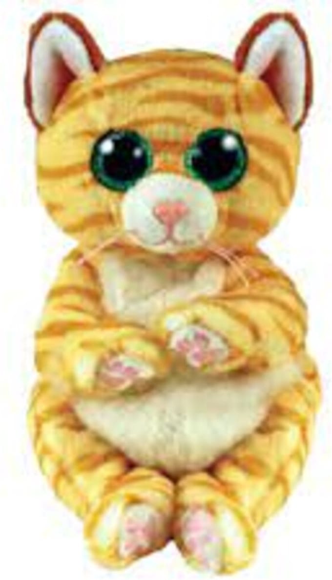TY Beanie Babies Bellies Mango Stripey Cat 15 cm