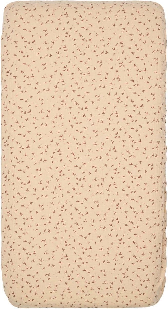 Koeka hoeslaken wieg Trail beige 40x80