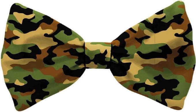 hondenvlinderdasje polyester legergroen maat L