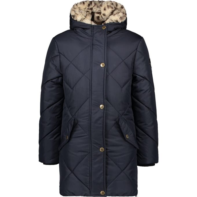 Flo - Maat 110 - Meisjes Winterjas - Navy