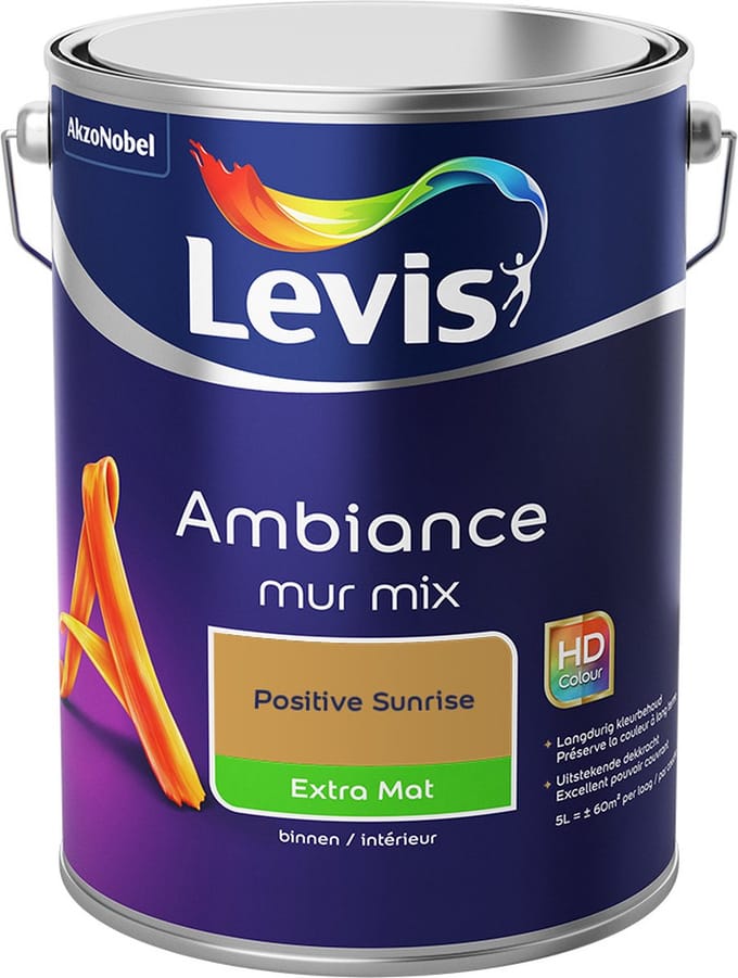 Levis - Ambiance Mur Extra Mat Mix - Positive Sunrise - Mengverf - 5 L
