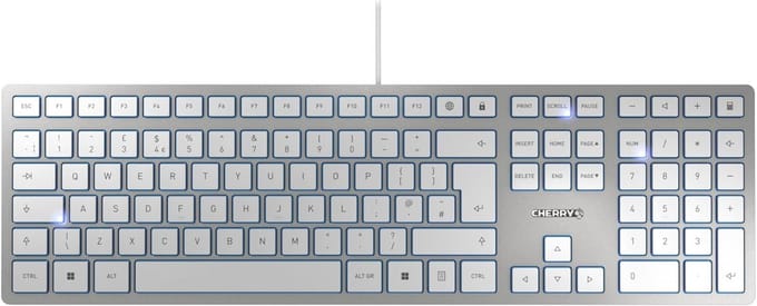 Ultraplat Toetsenbord met Stille Toetsen en Duurzaam Ontwerp