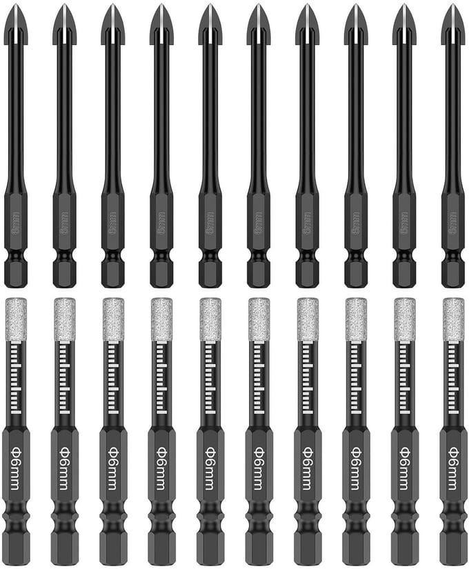 SolidKeus - 20-delige Boorbits Set voor Tegels en Glas