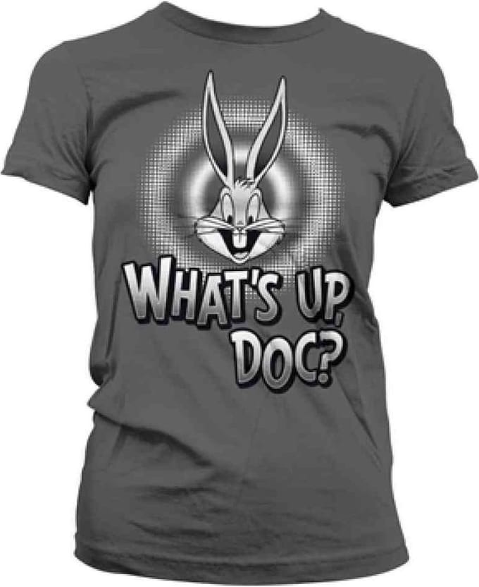 Looney Tunes Dames Tshirt -L- What's Up, Doc Grijs